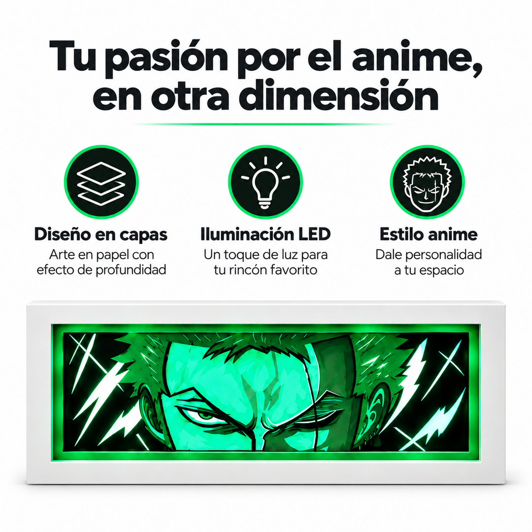 Lámpara anime Lightbox de tus personajes favoritos